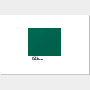 pantone 18-5338 TCX Ultramarine Green Posters and Art